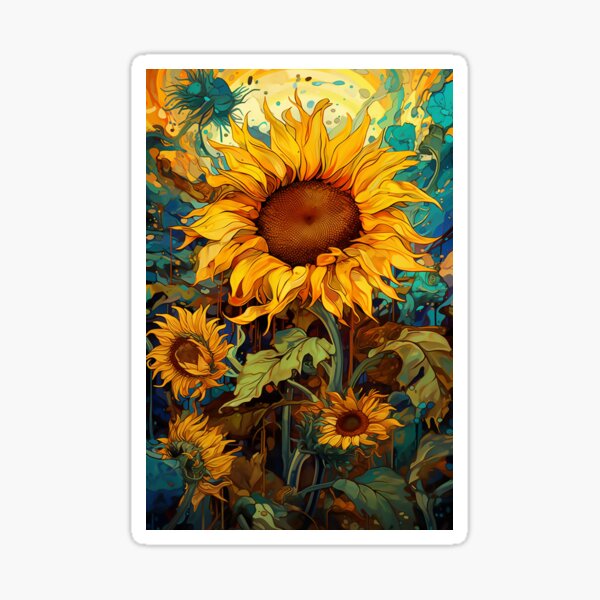Item preview, Sunflower in Nouveau designed and sold by DavidLoblaw.