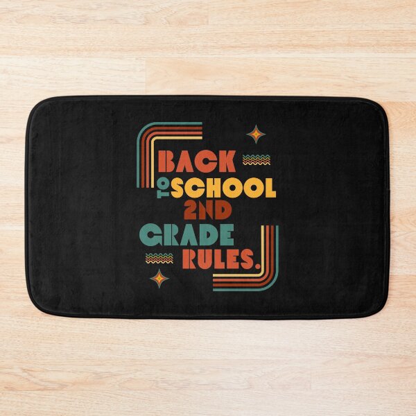Item preview, BACK TO SCHOOL 2ND GRADE RULES. designed and sold by MyKinsDoodles.