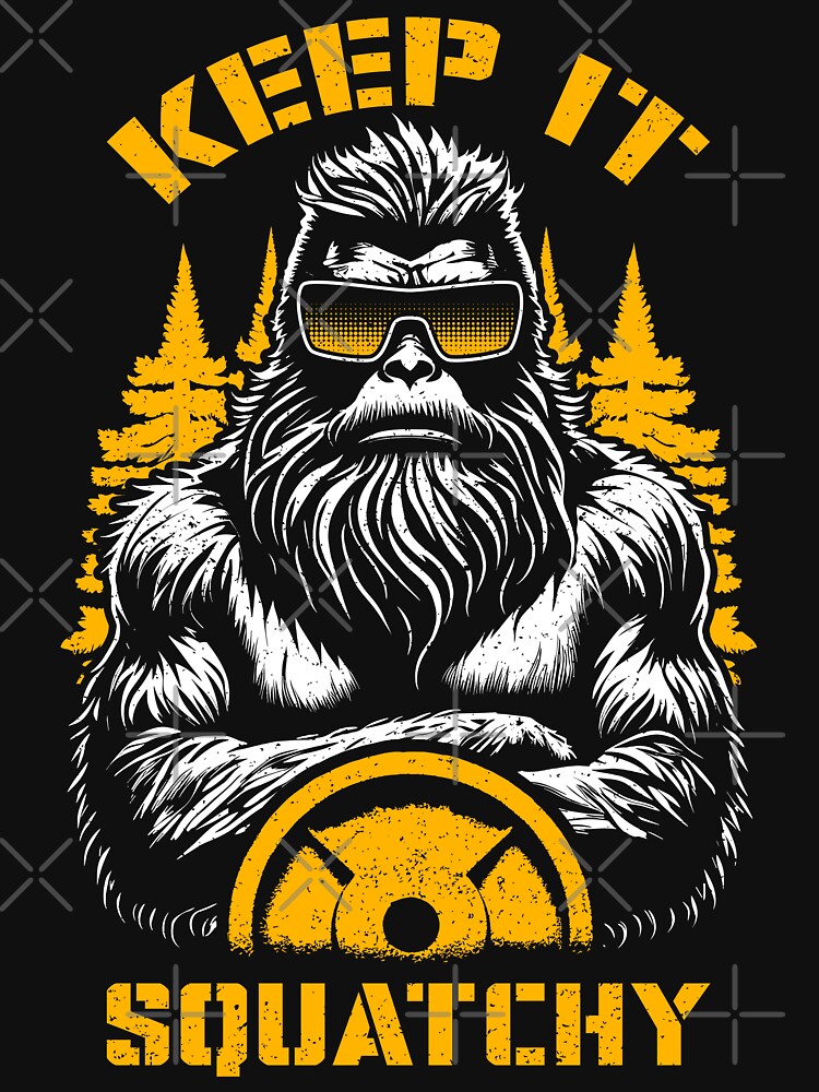 Keep It Squatchy Bigfoot Workout Funny Gym Fitness | Essential T-Shirt