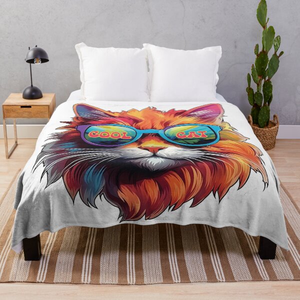 Item preview, Cool Cat with Stylish Shades | Retro Coolness for Cat Lovers designed and sold by PopPopGfx.