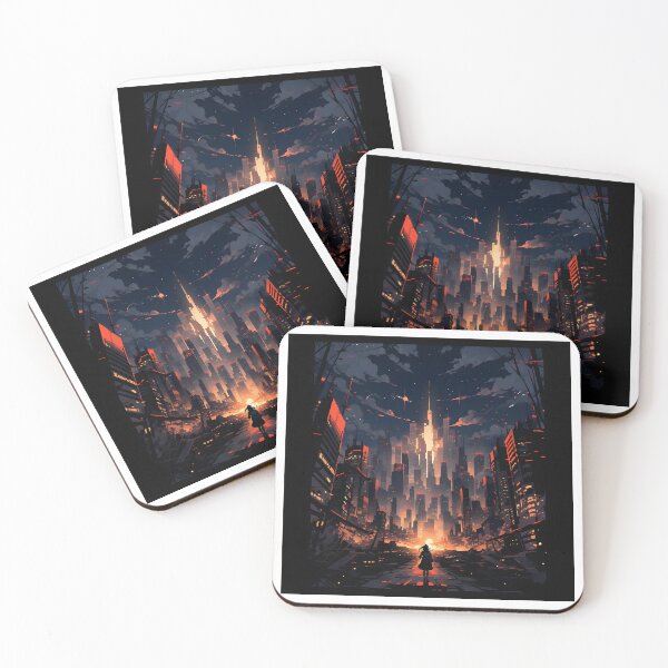 Item preview, Dynamic Comic Book Cityscape - Urban Art Illustration designed and sold by Print Finds.