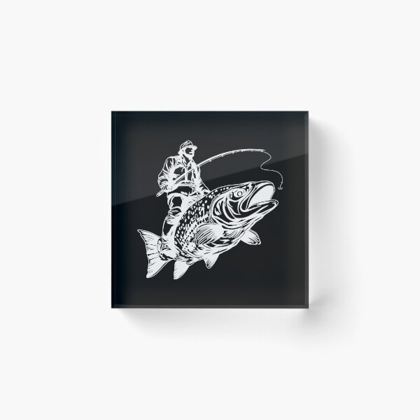 Item preview, Trout Master White designed and sold by ethnicdrawing.