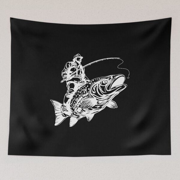Item preview, Trout Master White designed and sold by ethnicdrawing.
