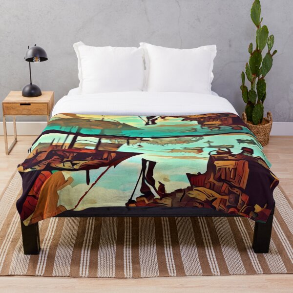 Item preview, Earthy Tone Design Splash Of Turquoise designed and sold by TheOrderedBox.