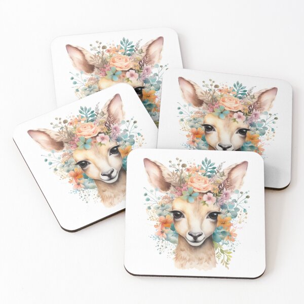 Item preview, Cute Floral Deer designed and sold by Flyleaf-Prints.