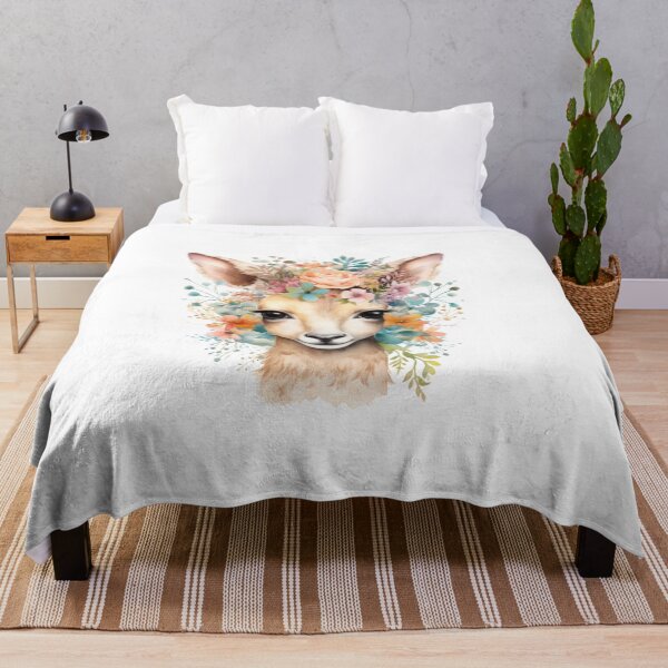 Item preview, Cute Floral Deer designed and sold by Flyleaf-Prints.