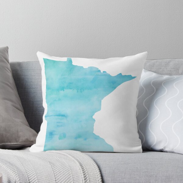 Item preview, Blue Watercolor Minnesota designed and sold by kevgib.