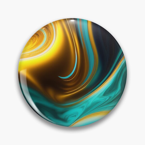 Item preview, Liquid Metal Blue and Gold  designed and sold by calibrit.