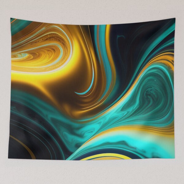 Item preview, Liquid Metal Blue and Gold  designed and sold by calibrit.