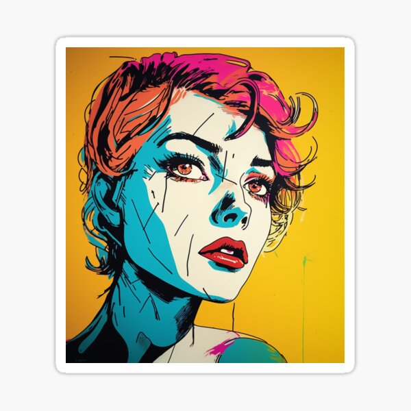 Item preview, Y2K Vintage Retro Pop Comic Aesthetic Girl designed and sold by NateCF.