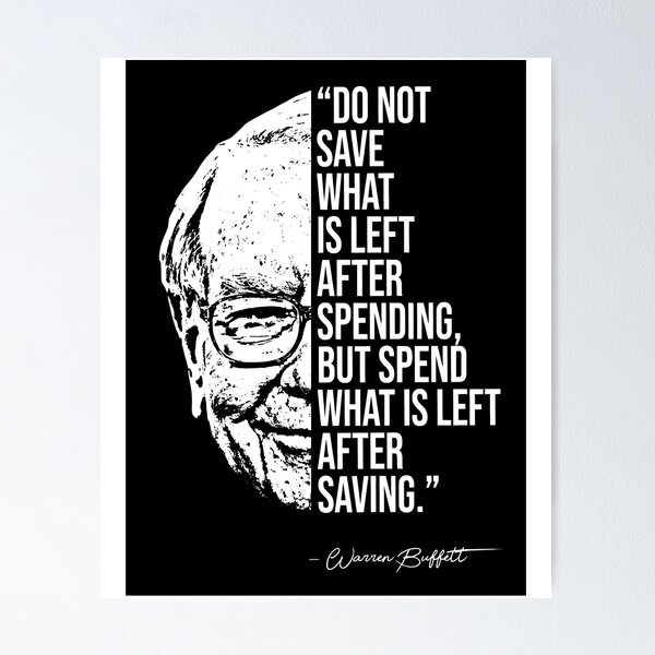Warren Buffett Quote Posters for Sale | Redbubble