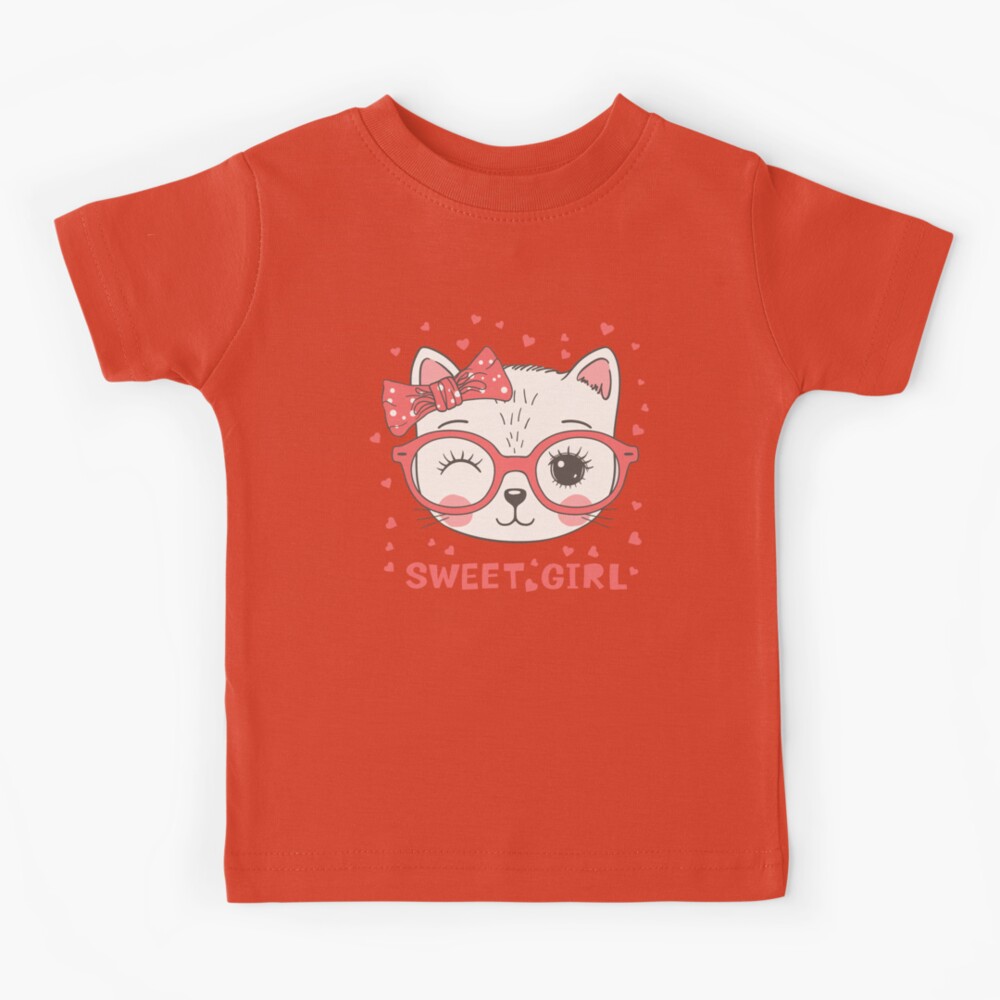 Cat PFP, Sweet Girl Kids T-Shirt for Sale by graphic-genie