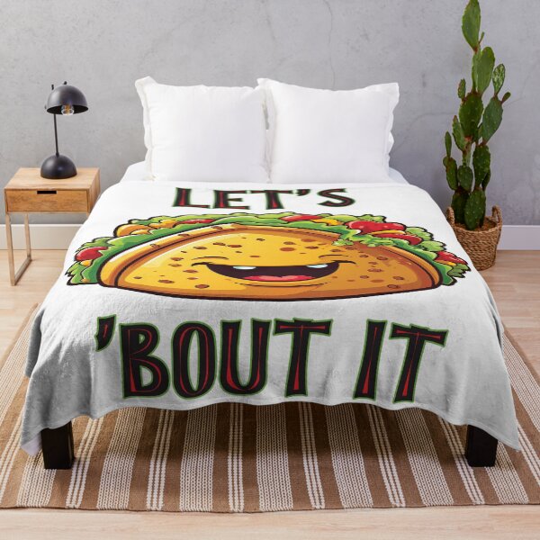 Item preview, Let's Taco 'bout it | Smiling Taco Design designed and sold by PopPopGfx.