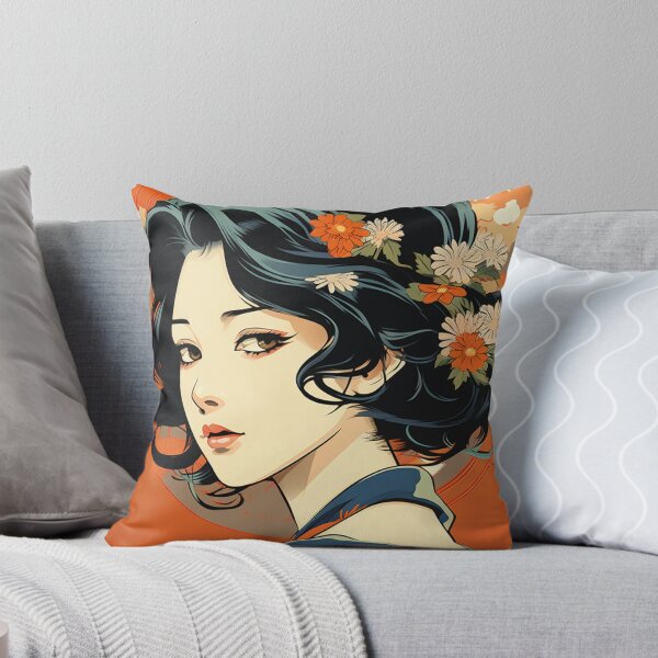 Aperçu de l'œuvre Ukiyo-e Rétro Pop Esthétique Fille créée et vendue par NateCF.
