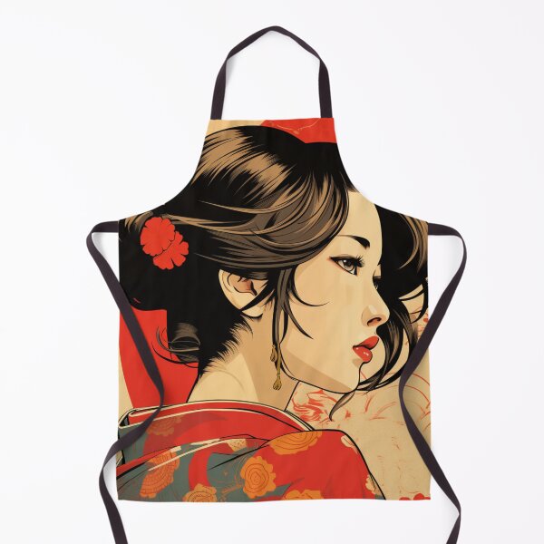 Aperçu de l'œuvre Ukiyo-e Rétro Pop Esthétique Fille créée et vendue par NateCF.