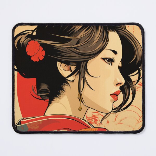 Item preview, Ukiyo-e Retro Pop Aesthetic Girl designed and sold by NateCF.