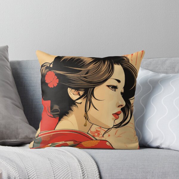 Aperçu de l'œuvre Ukiyo-e Rétro Pop Esthétique Fille créée et vendue par NateCF.