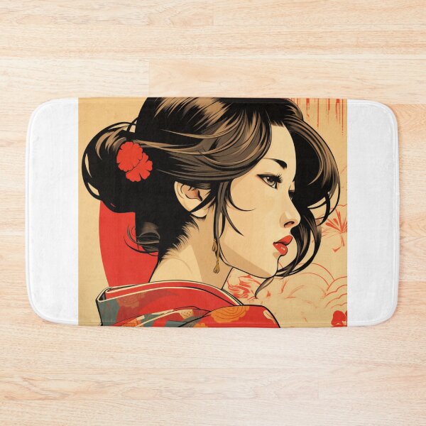 Aperçu de l'œuvre Ukiyo-e Rétro Pop Esthétique Fille créée et vendue par NateCF.