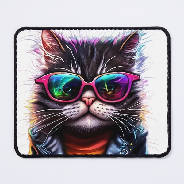 Item preview, Cool Cat Reflected in the Eye - Artistic Digital Design designed and sold by PixelSpectrum.