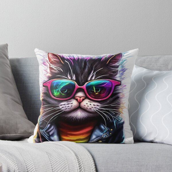Item preview, Cool Cat Reflected in the Eye - Artistic Digital Design designed and sold by PixelSpectrum.