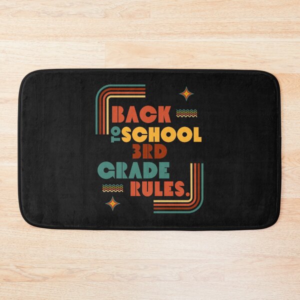 Item preview, BACK TO SCHOOL 3RD GRADE RULES.  designed and sold by MyKinsDoodles.