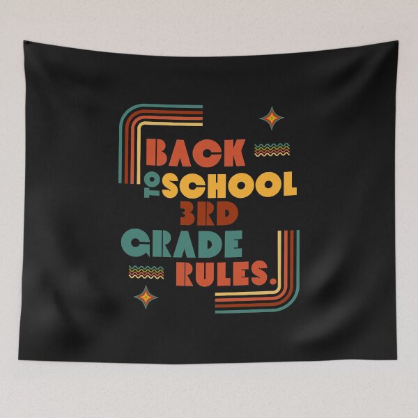 Item preview, BACK TO SCHOOL 3RD GRADE RULES.  designed and sold by MyKinsDoodles.