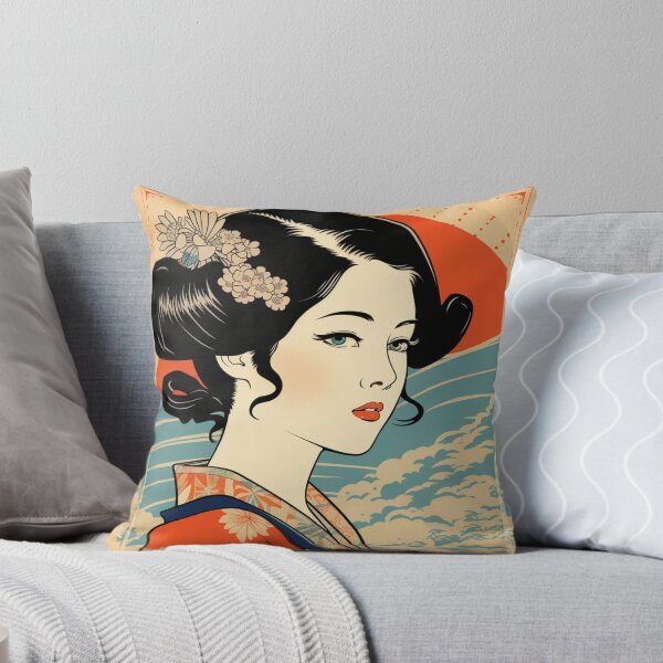 Aperçu de l'œuvre Ukiyo-e Rétro Pop Esthétique Fille créée et vendue par NateCF.