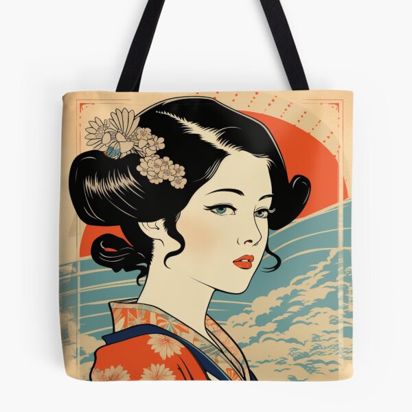 Aperçu de l'œuvre Ukiyo-e Rétro Pop Esthétique Fille créée et vendue par NateCF.