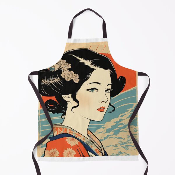 Aperçu de l'œuvre Ukiyo-e Rétro Pop Esthétique Fille créée et vendue par NateCF.