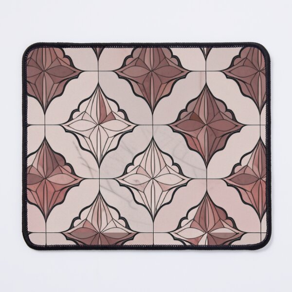 Item preview, Retro modern rust colored repeating textile pattern designed and sold by Coexist In Tee's .