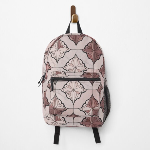 Item preview, Retro modern rust colored repeating textile pattern designed and sold by Coexist In Tee's .