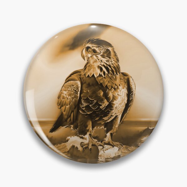 Item preview, Peach American Bald Eagle designed and sold by deniselynnimage.
