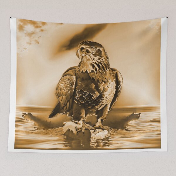 Item preview, Peach American Bald Eagle designed and sold by deniselynnimage.