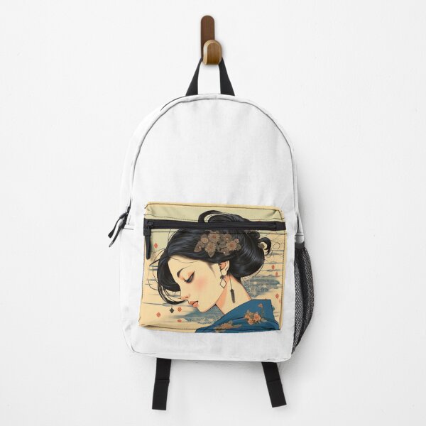Aperçu de l'œuvre Ukiyo-e Rétro Pop Esthétique Fille Triste créée et vendue par NateCF.