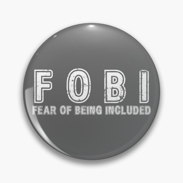 Item preview, Fear of being included white print designed and sold by damnrightmyfoto.