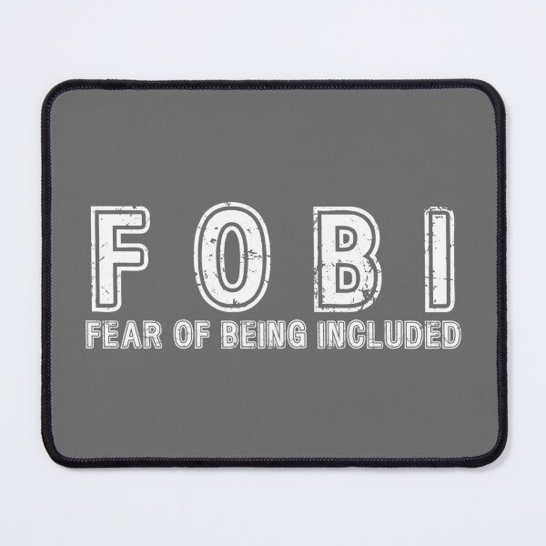 Item preview, Fear of being included white print designed and sold by damnrightmyfoto.