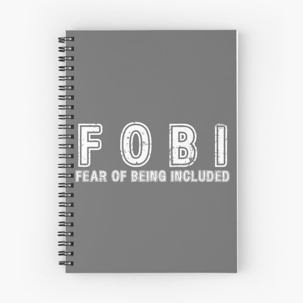 Item preview, Fear of being included white print designed and sold by damnrightmyfoto.