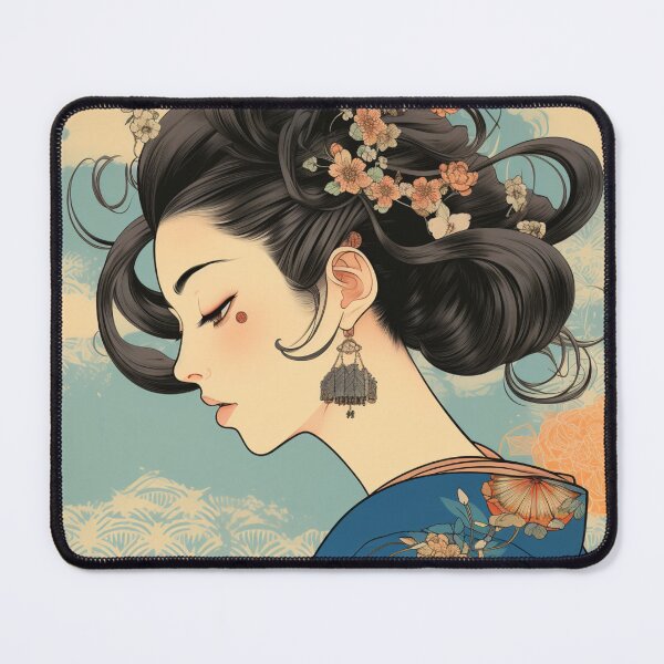 Item preview, Ukiyo-e Retro Pop Aesthetic Girl designed and sold by NateCF.