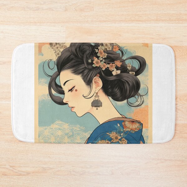 Aperçu de l'œuvre Ukiyo-e Rétro Pop Esthétique Fille créée et vendue par NateCF.