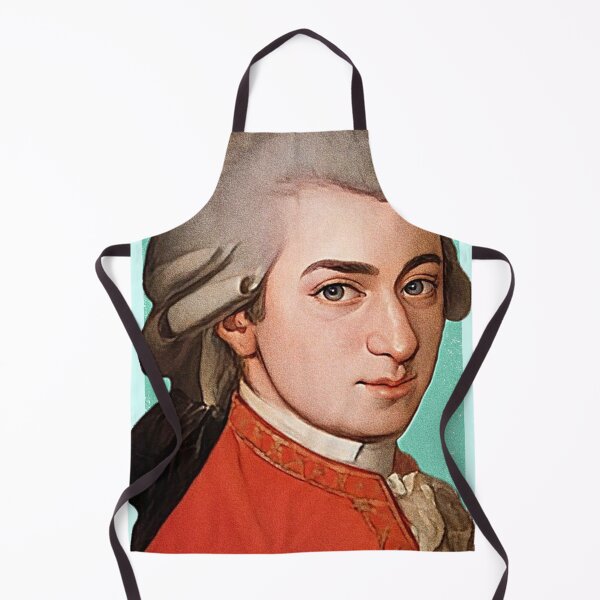 Item preview, Austrian Composer Wolfgang Amadeus Mozart - pistachio - illustration  designed and sold by Litstoy.
