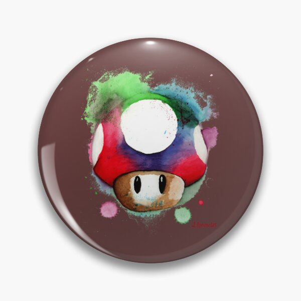 Item preview, 1 UP mushroom Watercolor Classic designed and sold by yrxcjzkmrm70.