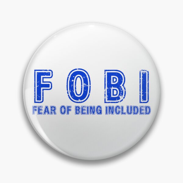 Item preview, Fear of being included blue print designed and sold by damnrightmyfoto.