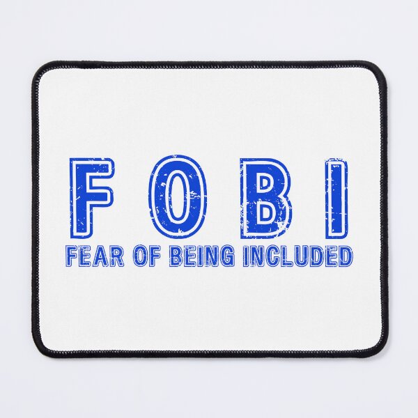 Item preview, Fear of being included blue print designed and sold by damnrightmyfoto.