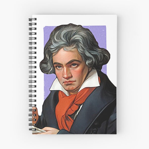 Item preview, German Composer Ludwig van Beethoven - purple - illustration  designed and sold by Litstoy.