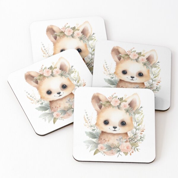 Item preview, Cute floral bunnies designed and sold by Flyleaf-Prints.
