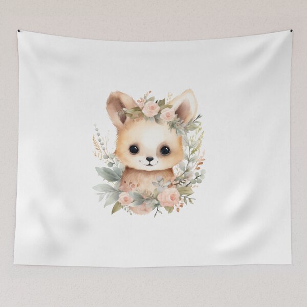 Item preview, Cute floral bunnies designed and sold by Flyleaf-Prints.