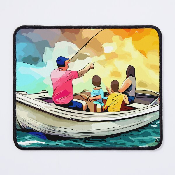 Item preview, Family Fishing on a Boat designed and sold by JHANL.