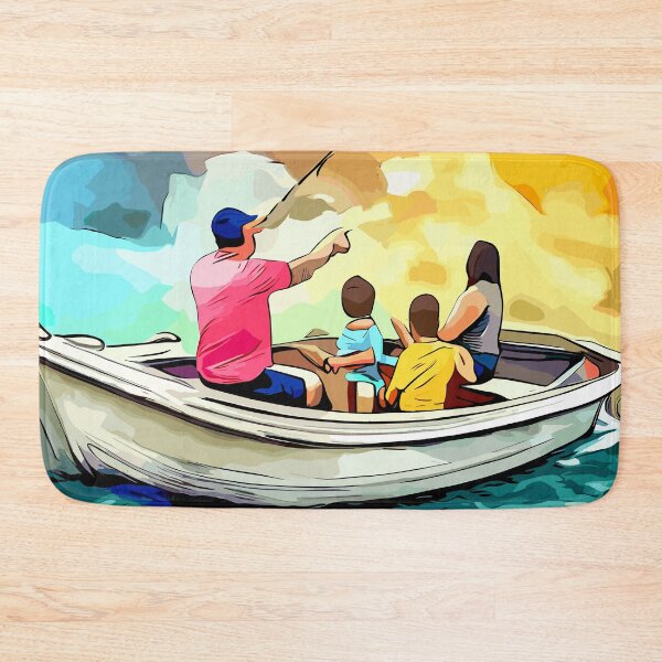 Item preview, Family Fishing on a Boat designed and sold by JHANL.