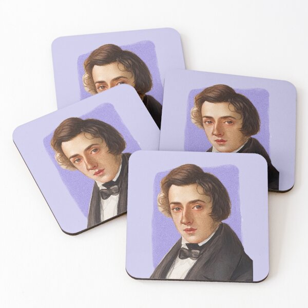 Item preview, Polish Composer Frédéric Chopin - purple - illustration  designed and sold by Litstoy.
