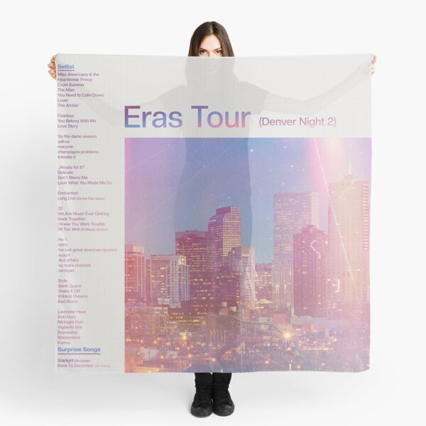 Eras Setlist Denver Night 2 Scarf